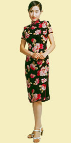 Short-sleeve Mid-length Cheongsam (CM)