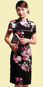 Short-sleeve Mid-length Cheongsam (CM)