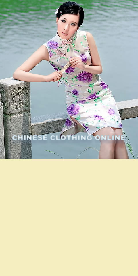 Sleeveless Mid-length Cheongsam (CM)