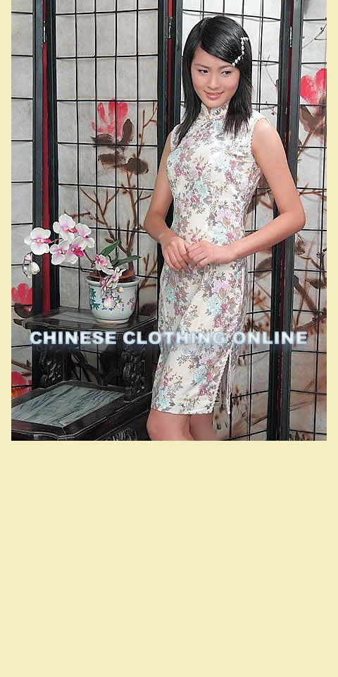 Sleeveless Mid-length Cheongsam (CM)