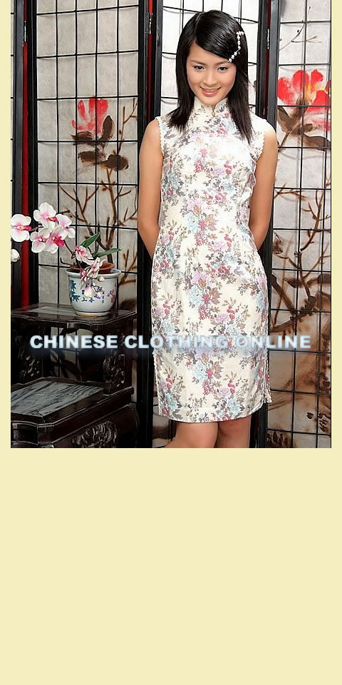 Sleeveless Mid-length Cheongsam (CM)