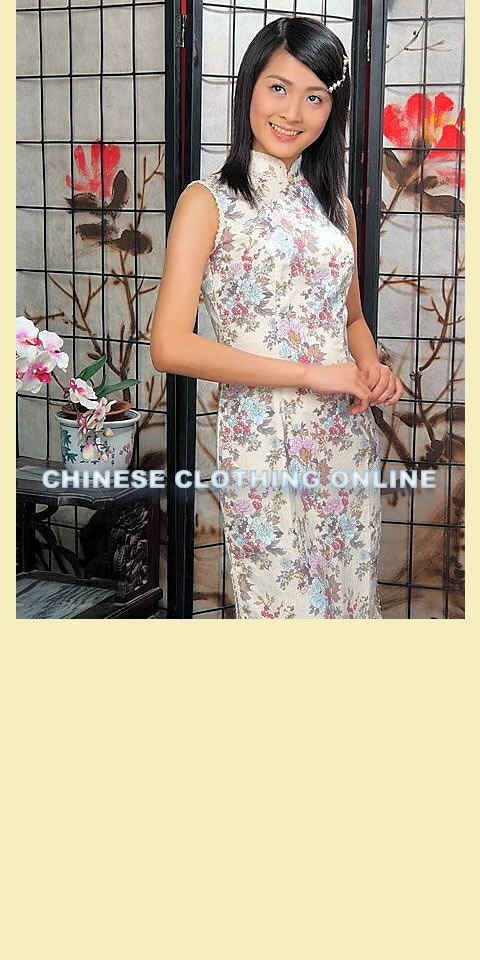 Sleeveless Mid-length Cheongsam (CM)