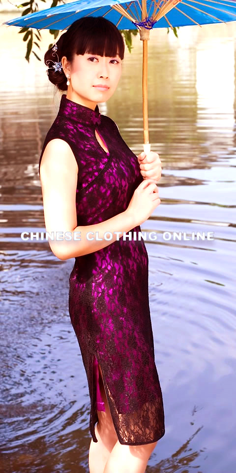 Sleeveless Mid-length Cheongsam (CM)