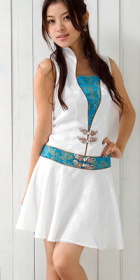 Sleeveless Short-length Cheongsam (CM)