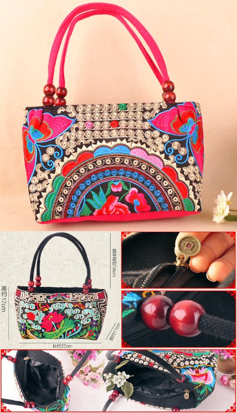 Ethnic Embroidery Handbag