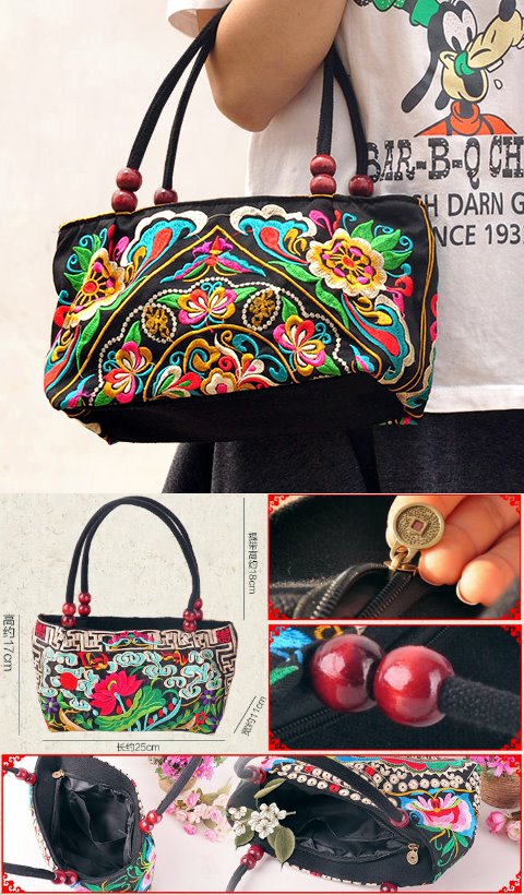 Ethnic Embroidery Handbag