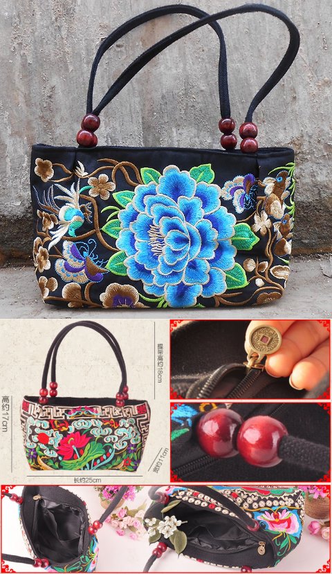 Ethnic Embroidery Handbag