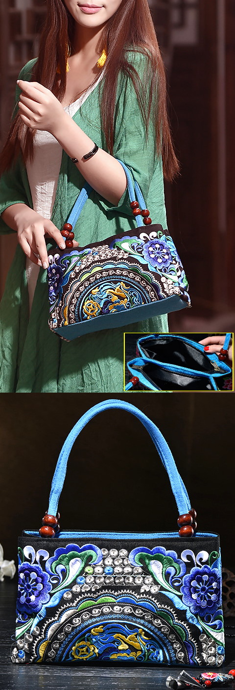 Ethnic Embroidery Handbag