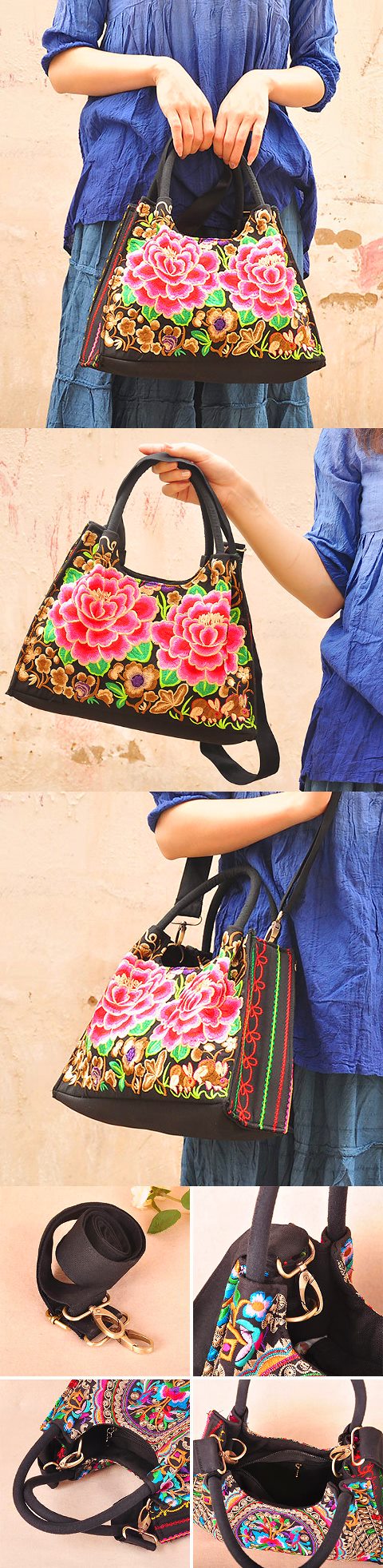 Ethnic Embroidery Handbag