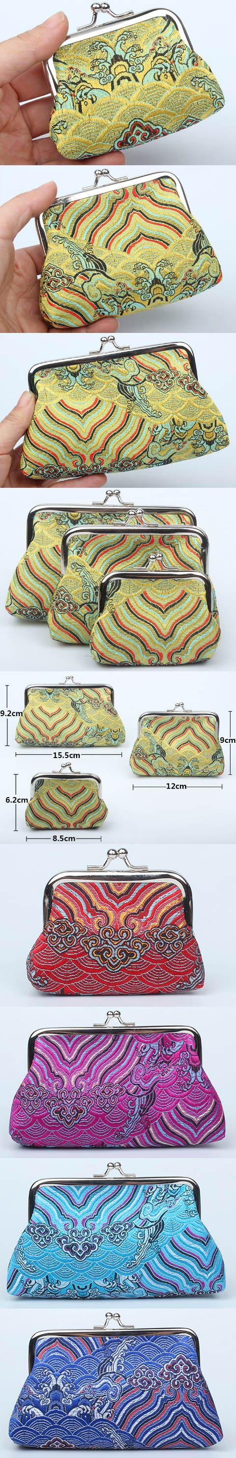 Versatile Brocade Purse / Mini Handbag (Multicolor)