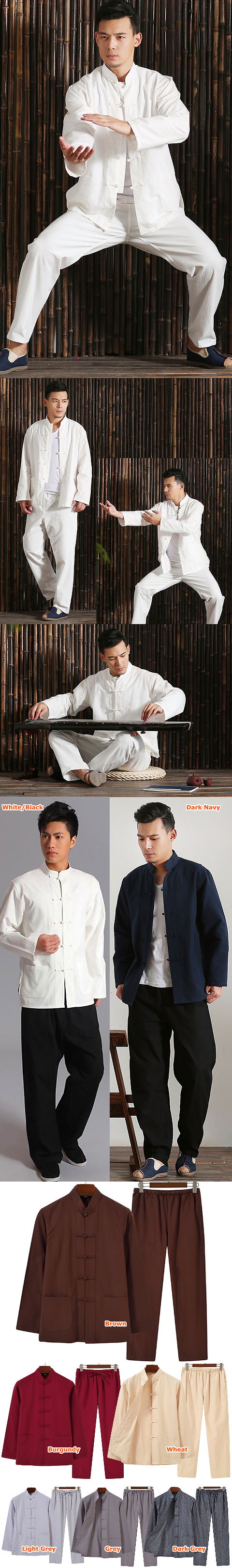 Mandarin Cotton Jacket w/ Pants (RM)