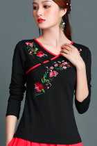 Long-sleeve Chinese Ethnic Embroidery Blouse (RM)