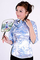 3/4-sleeve Mandarin Blouse (CM)