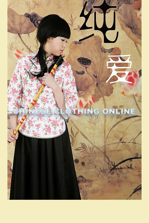 3/4-sleeve Mandarin Blouse (CM)