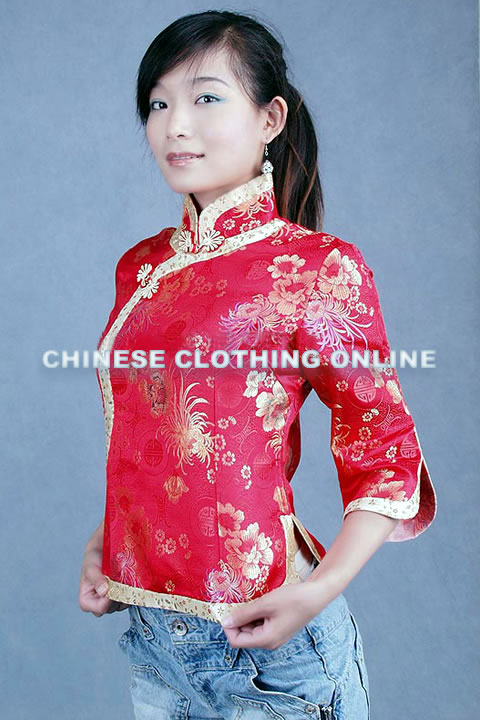 3/4-sleeve Mandarin Blouse (CM)