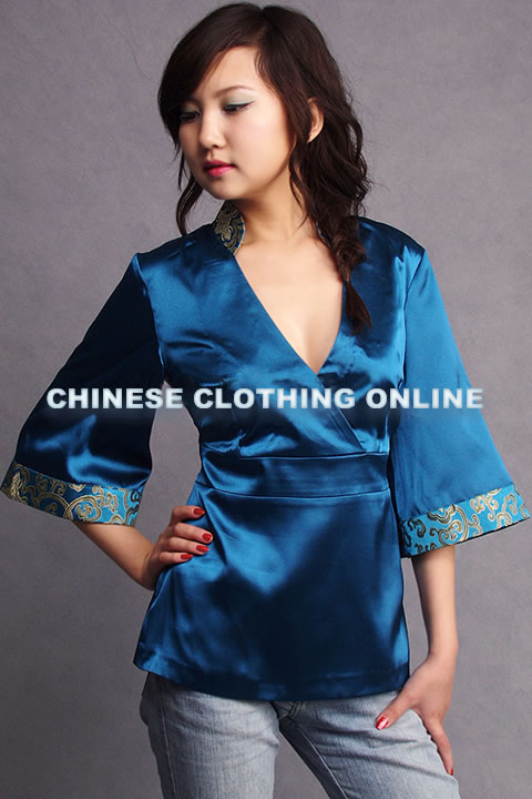 Long-sleeve Mandarin Blouse (CM)