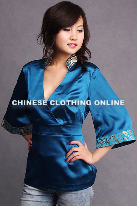 Long-sleeve Mandarin Blouse (CM)