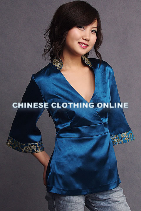 Long-sleeve Mandarin Blouse (CM)