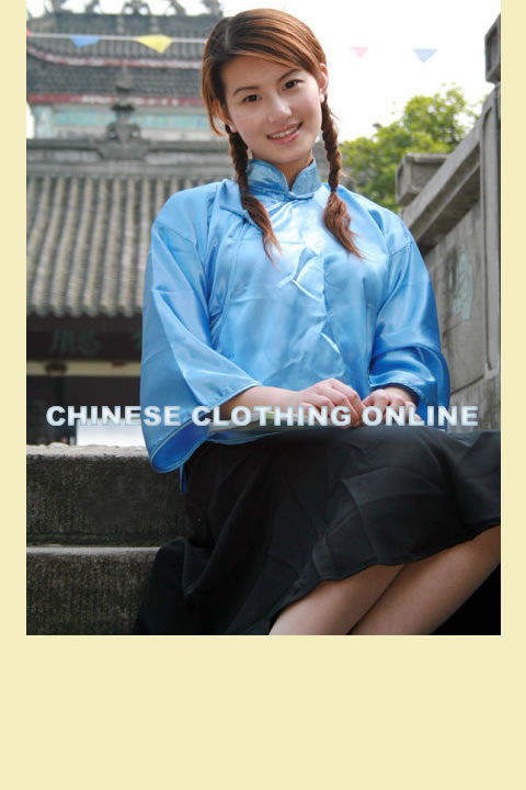 3/4-sleeve Mandarin Blouse (CM)