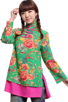 Long-sleeve Mandarin Blouse (CM)