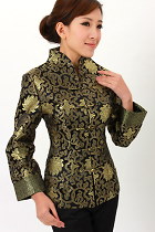 Mandarin V-Collar Embroidery Chinese Jacket (CM)