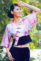 3/4-sleeve Mandarin Blouse (CM)