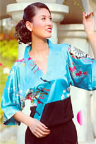 Long-sleeve Mandarin Blouse (CM)