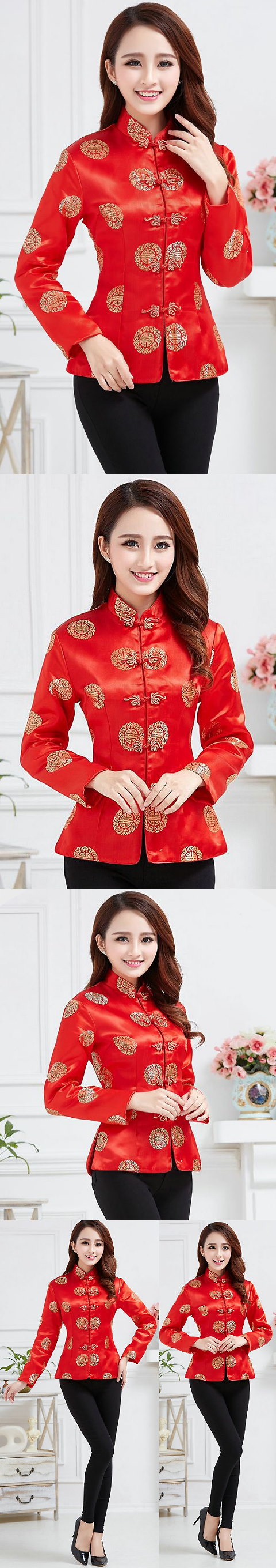Mandarin Longevity Icons Embroidery Jacket (CM)