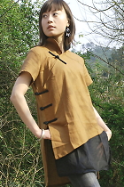 Ethnic Short-sleeve Blouse (CM)