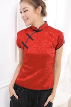 Short-sleeve Mandarin Blouse (CM)