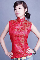 Sleeveless Mandarin Blouse (CM)