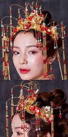 Luxurious Crown Style Headgear Set