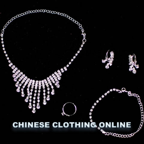 Ornament Set - Necklace, Earrings, Bracelet and Finger Ring