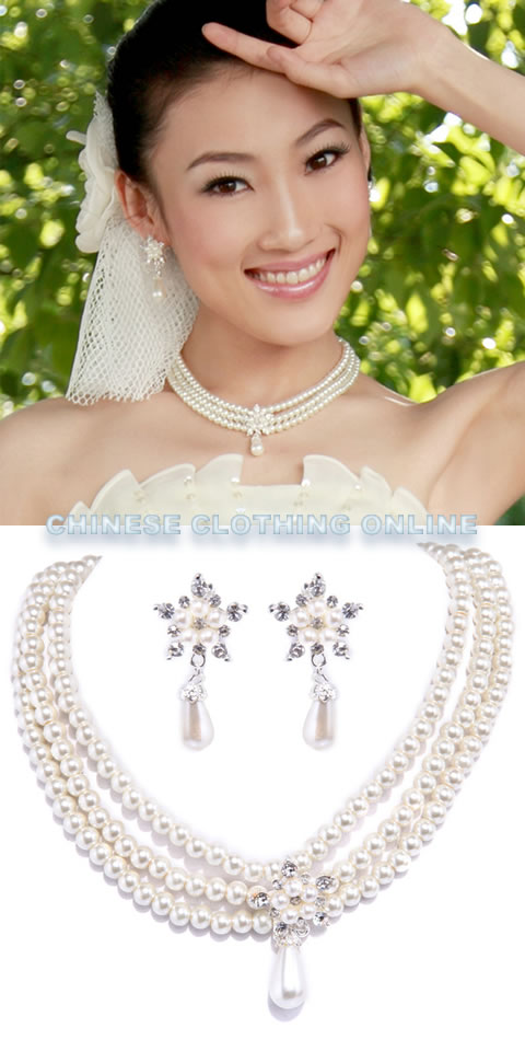 Bridal Necklace and Earrings Set