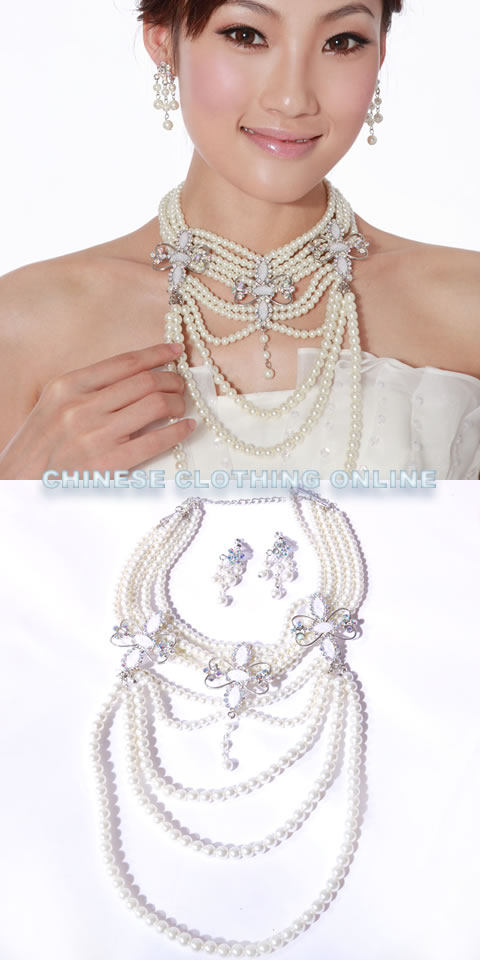 Bridal Necklace and Earrings Set