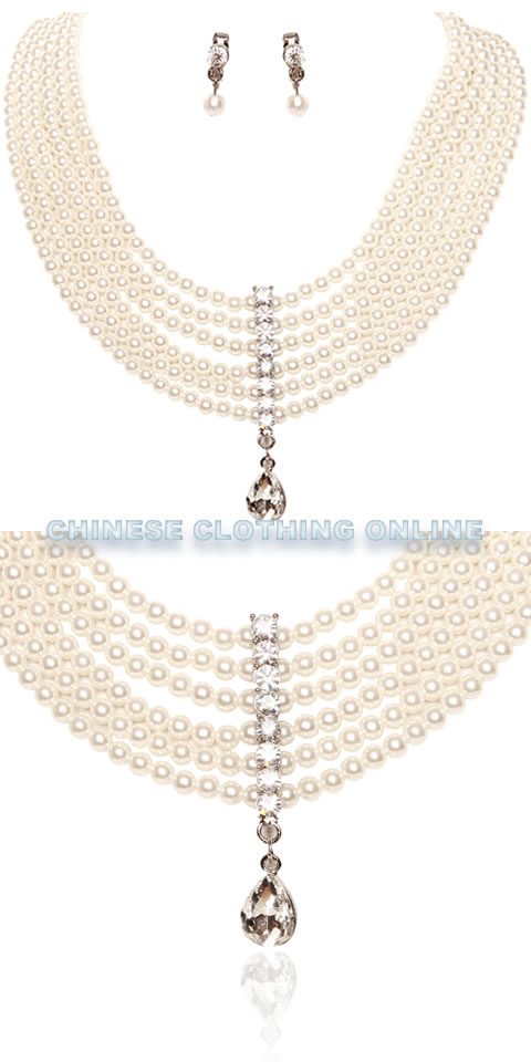 Bridal Necklace and Earrings Set