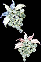 Rhinestone Floral Brooch