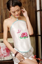 Silky Embroidery Halter Top (RM)