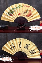 Tradition Painted Folding Fan