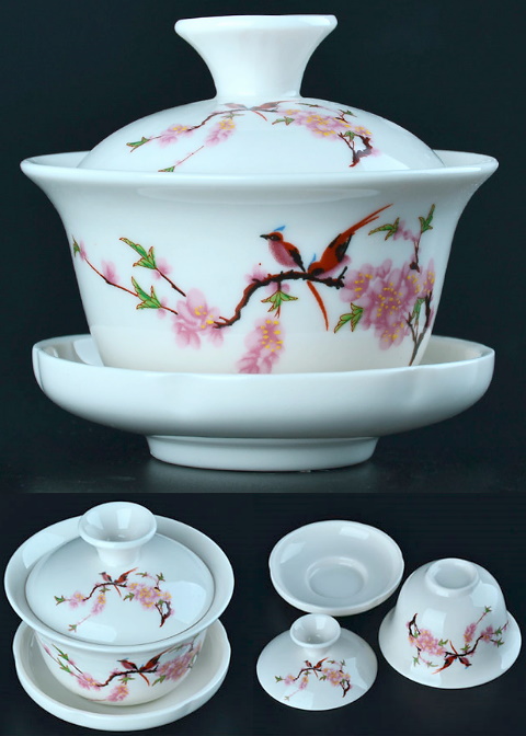 Fine Porcelain Gaiwan Teapot/Teacup