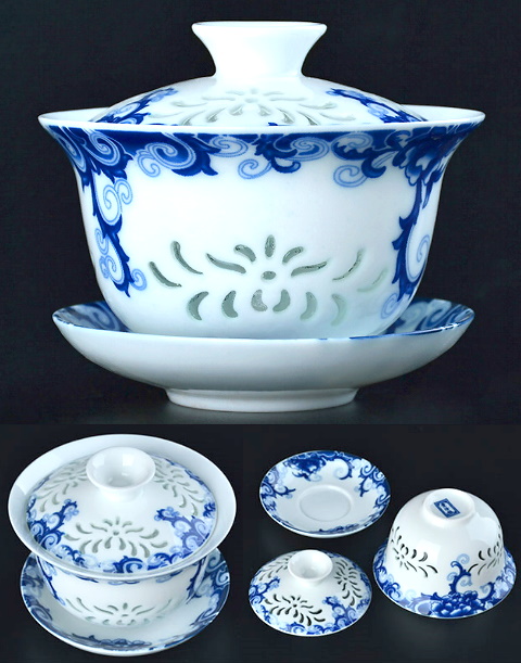 Fine Porcelain Gaiwan Teapot/Teacup