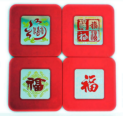 Chinese Ethnic Coaster (4 pcs)