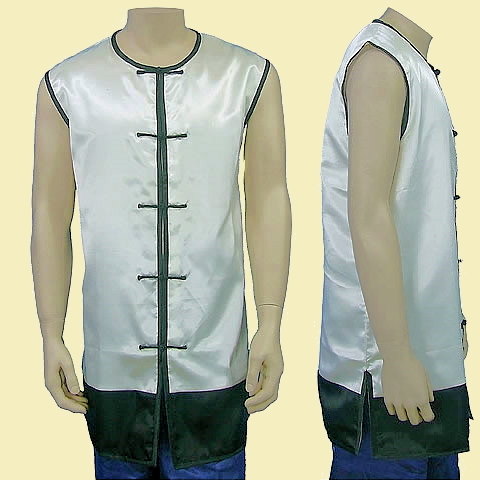 Round Collar Dual-color Kung Fu Majia/Vest