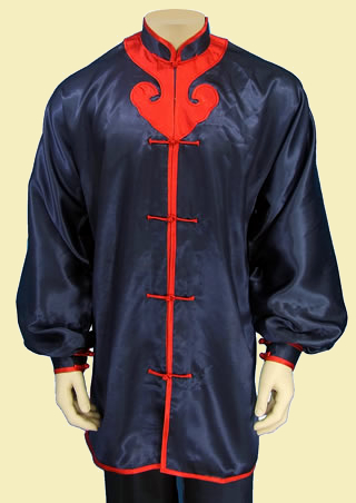 Mandarin Collar Spade Applique Kung Fu Jacket/Shirt (CM)