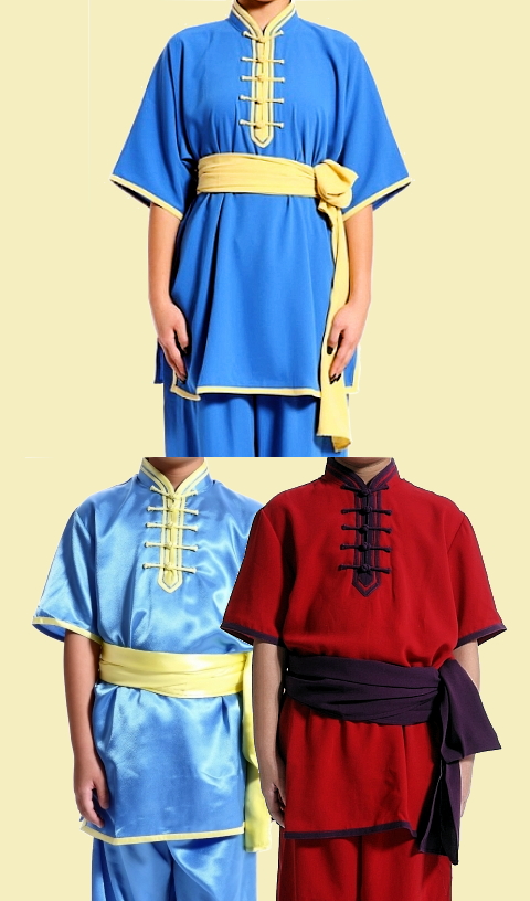 Mandarin Collar Short-sleeve Kung Fu Pullover (CM)