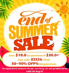 End of summer sale