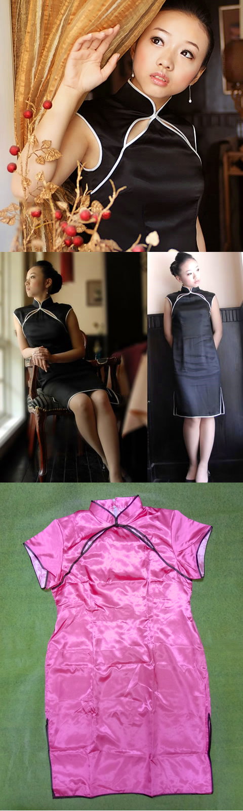 Bargain - Sleeveless Mid-length Cheongsam