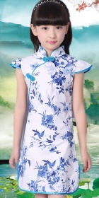女童印花旗袍 (成衣)