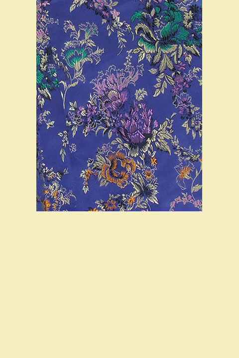Fabric - Blossom Flowers Brocade (Multicolor)