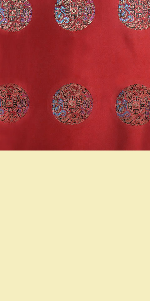 Fabric - Huddling Dragon Brocade (Multicolor)